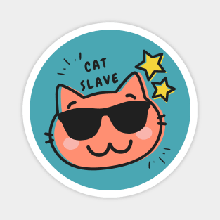 cat slave Magnet